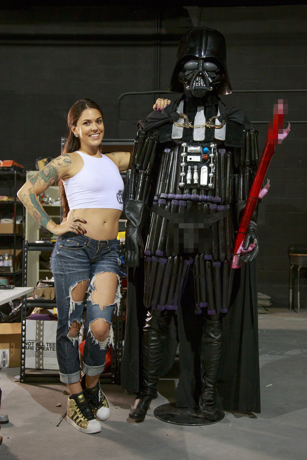Porn Star Kayla-Jane Danger Builds Darth Vader Using Sex Toys (NSFW)